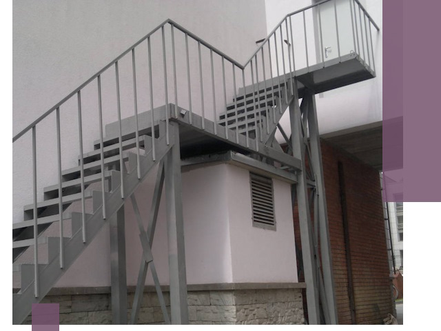 Монтаж пожарных лестниц под ключ в Лангепасе с гарантией качества