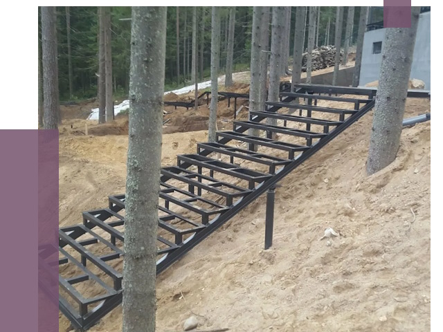 Монтаж металлических лестниц в Лангепасе от 13383 руб. 