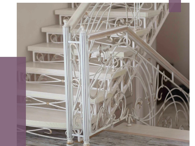 Изготовление кованых лестниц на заказ в Лангепасе от 85850 руб. | ПРОЛЁТ-Лнг