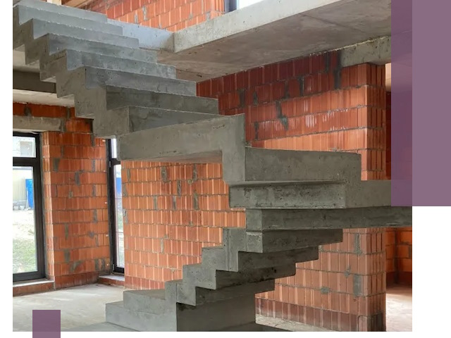 Изготовление бетонных лестниц под ключ в Лангепасе