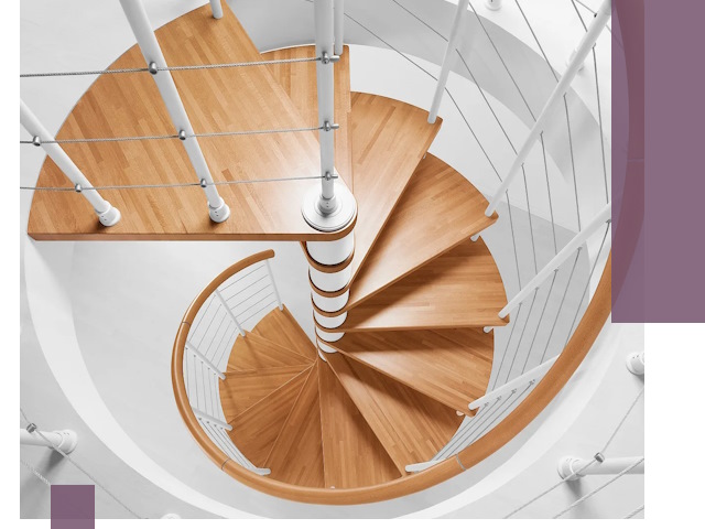 Изготовление винтовых лестниц под ключ в Лангепасе