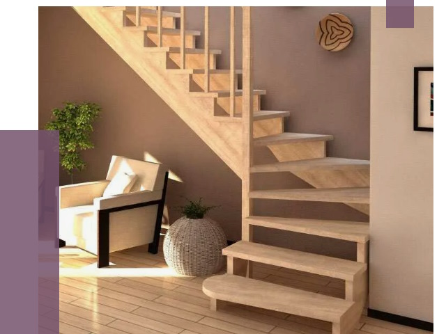 Изготовление Г-образных лестниц в Лангепасе от 18685 руб. 