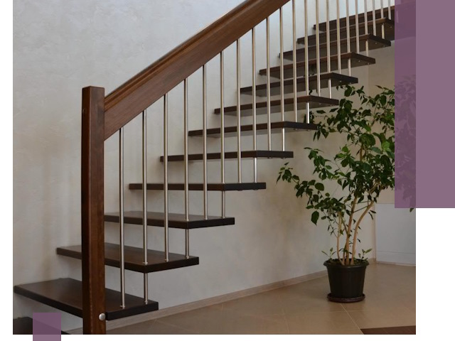 Лестницы на больцах под ключ в Лангепасе – изготовление и монтаж