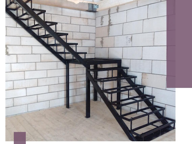 Лестницы на металлокаркасе под ключ в Лангепасе — изготовление и монтаж