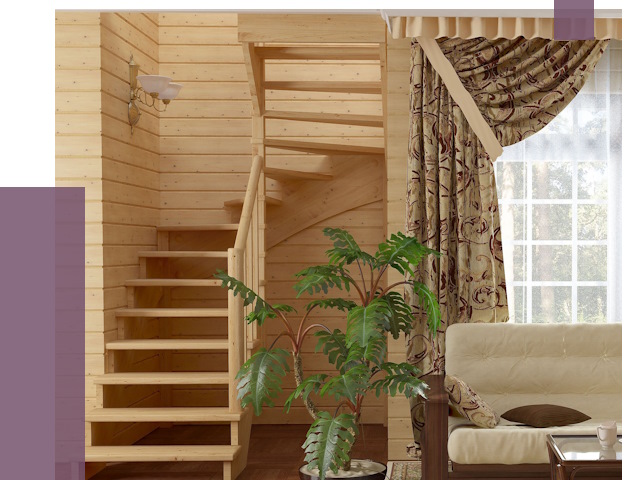 Лестницы для дачи в Лангепасе от 74993 руб.  | ПРОЛЁТ-Лнг