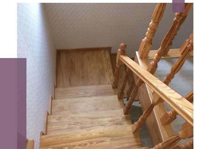 Сосновые лестницы в Лангепасе под ключ от 7979 руб.  | ПРОЛЁТ-Лнг