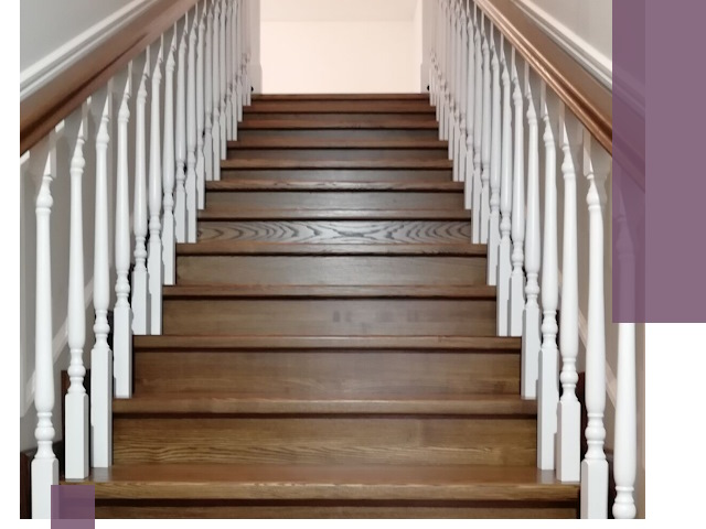 Лестницы из ясеня на заказ в Лангепасе — изготовление и монтаж