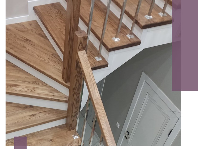 Обшивка металлических лестниц под ключ в Лангепасе