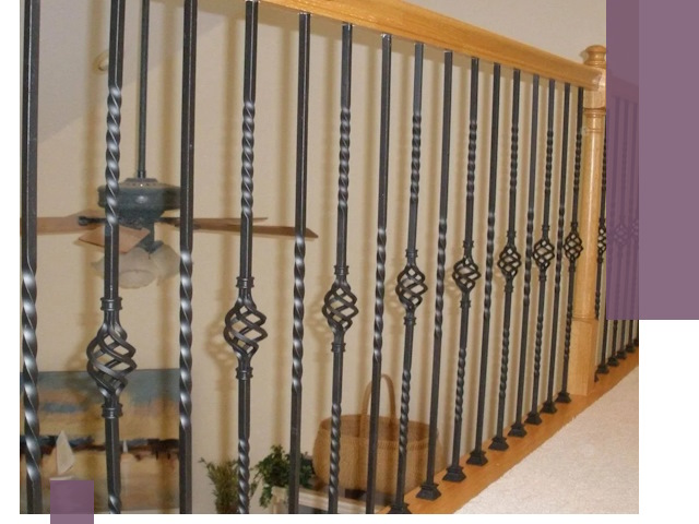 Изготовление и монтаж кованных перил в Лангепасе под ключ