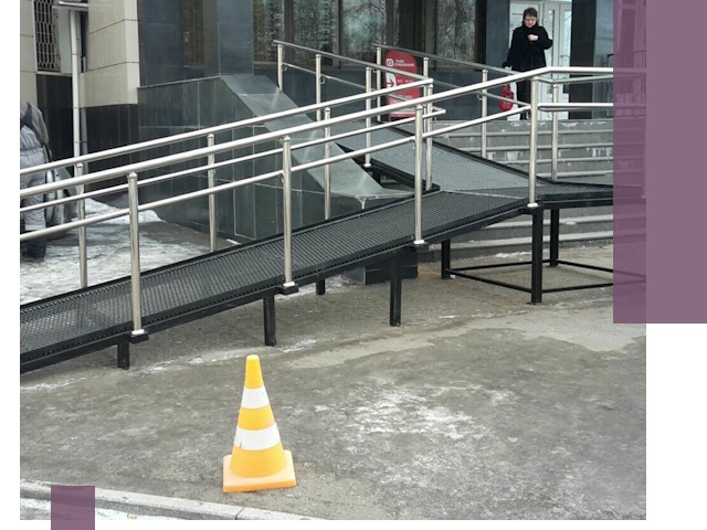 Стационарные пандусы под ключ в Лангепасе — изготовление и монтаж