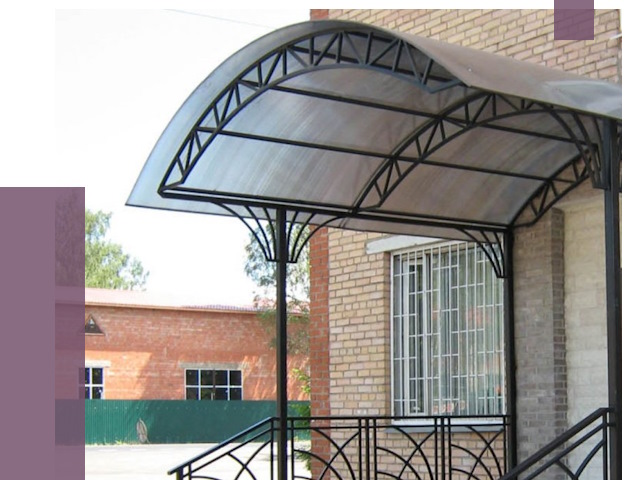 Металлические навесы и козырьки в Лангепасе от 12625 руб.