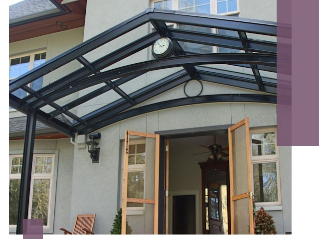 Изготовление и монтаж навесов и козырьков в Лангепасе