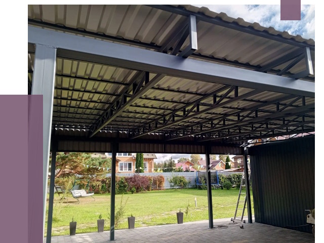 Монтаж навесов в Лангепасе от 7272 руб. — установка навеса | ПРОЛЁТ-Лнг