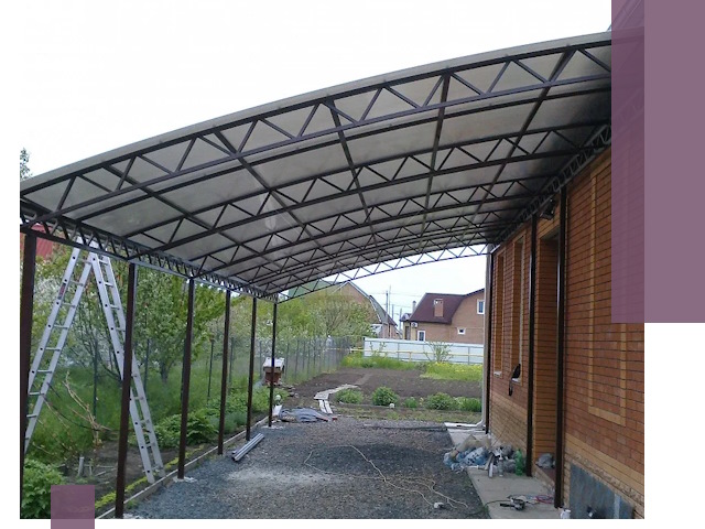 Профессиональный монтаж навесов под ключ в Лангепасе