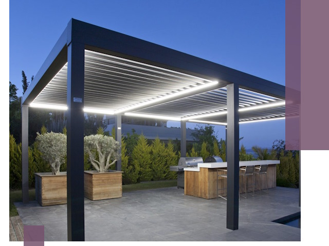 Навесы отдельно стоящие под ключ в Лангепасе из металла и поликарбоната