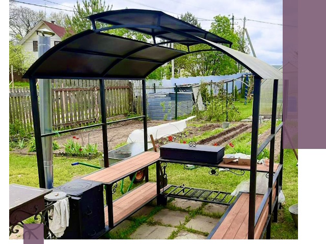 Навесы для барбекю в Лангепасе: изготовление, монтаж и демонтаж