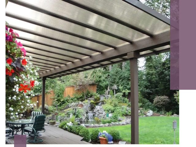 Навесы из поликарбоната под ключ в Лангепасе быстро и надёжно