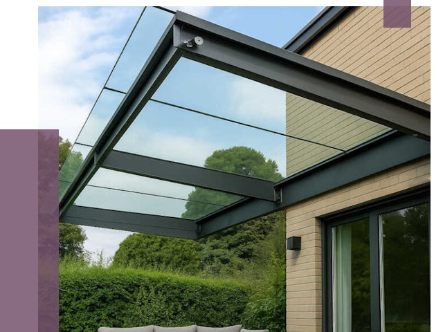 Стеклянные навесы и козырьки в Лангепасе от 12120 руб.