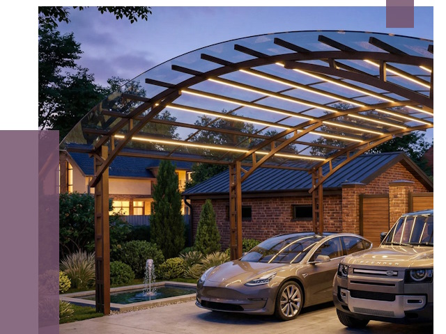 Металлические навесы в Лангепасе от 12524 руб. под ключ — ПРОЛЁТ-Лнг