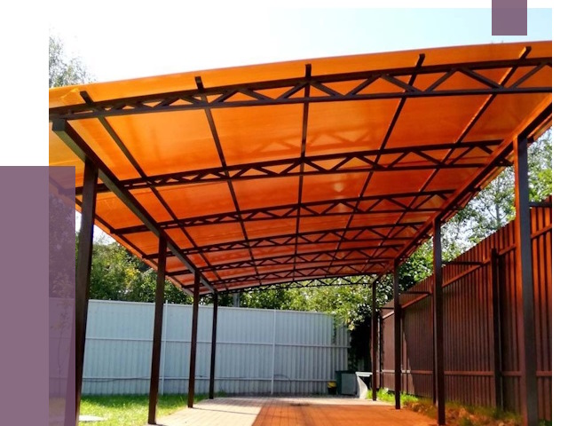 Односкатные навесы под ключ в Лангепасе от 12979 руб. 