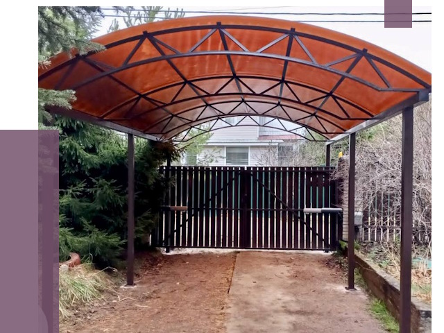 Арочные навесы в Лангепасе от 12575 руб. — изготовление и монтаж | ПРОЛЁТ-Лнг