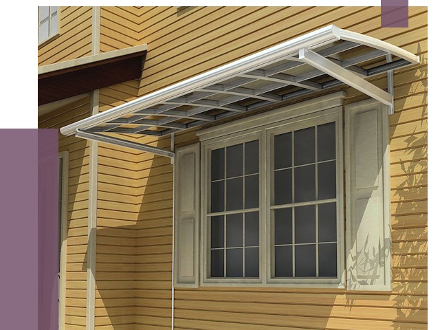 Козырьки над окнами в Лангепасе от 7525 руб. — монтаж, покупки | ПРОЛЁТ-Лнг