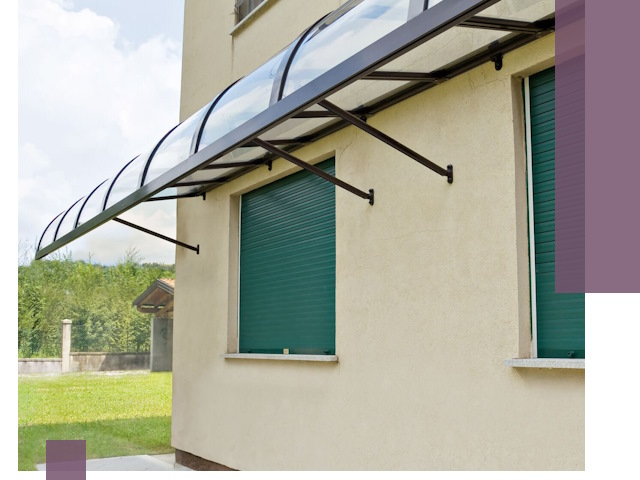 Козырьки над окнами в Лангепасе — изготовление и монтаж по выгоде
