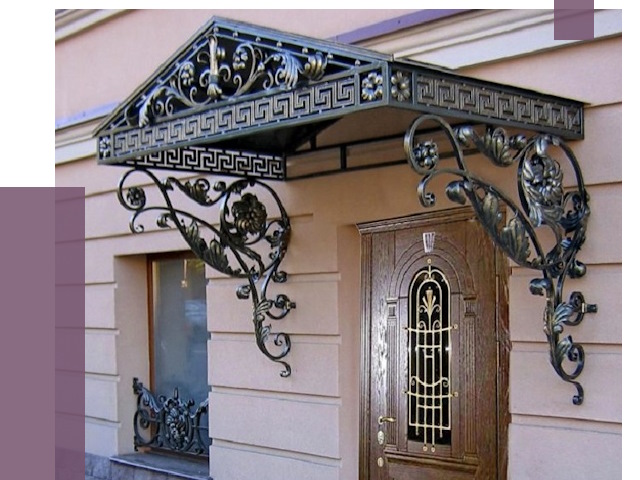 Кованые козырьки в Лангепасе под ключ от 12575 руб. — ПРОЛЁТ