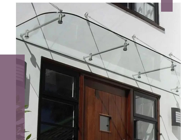 Стеклянные козырьки в Лангепасе от 18685 руб. | ПРОЛЁТ-Лнг