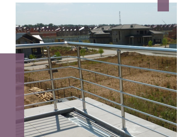 Парапеты из нержавеющей стали в Лангепасе от 7878 руб. за м² | ПРОЛЁТ-Лнг