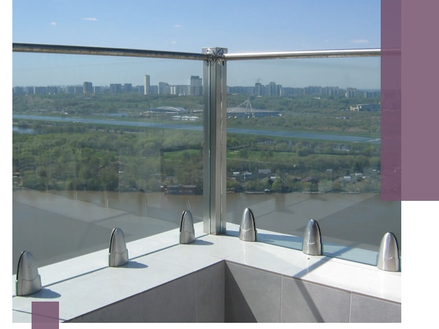 Стеклянные парапеты премиум класса в Лангепасе для домов и бизнесов