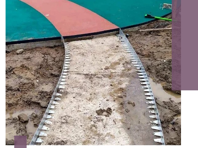 Металлические бордюры для дорожек в Лангепасе — монтаж и изготовление