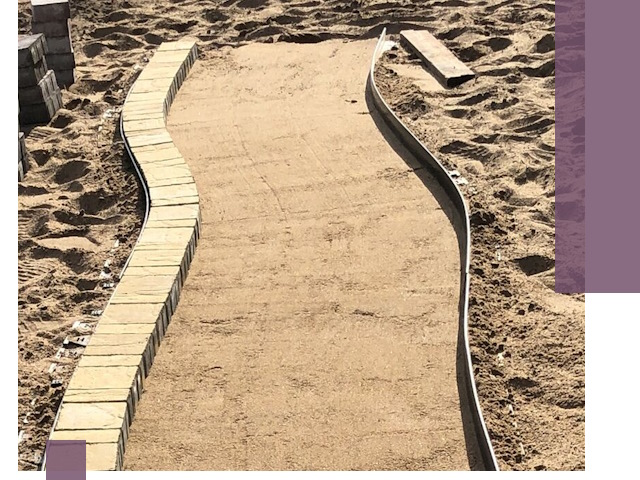 Металлические бордюры для тротуаров в Лангепасе — прочные и долговечные