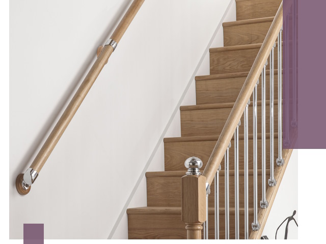 Пристенные поручни из стали и нержавейки под монтаж в Лангепасе